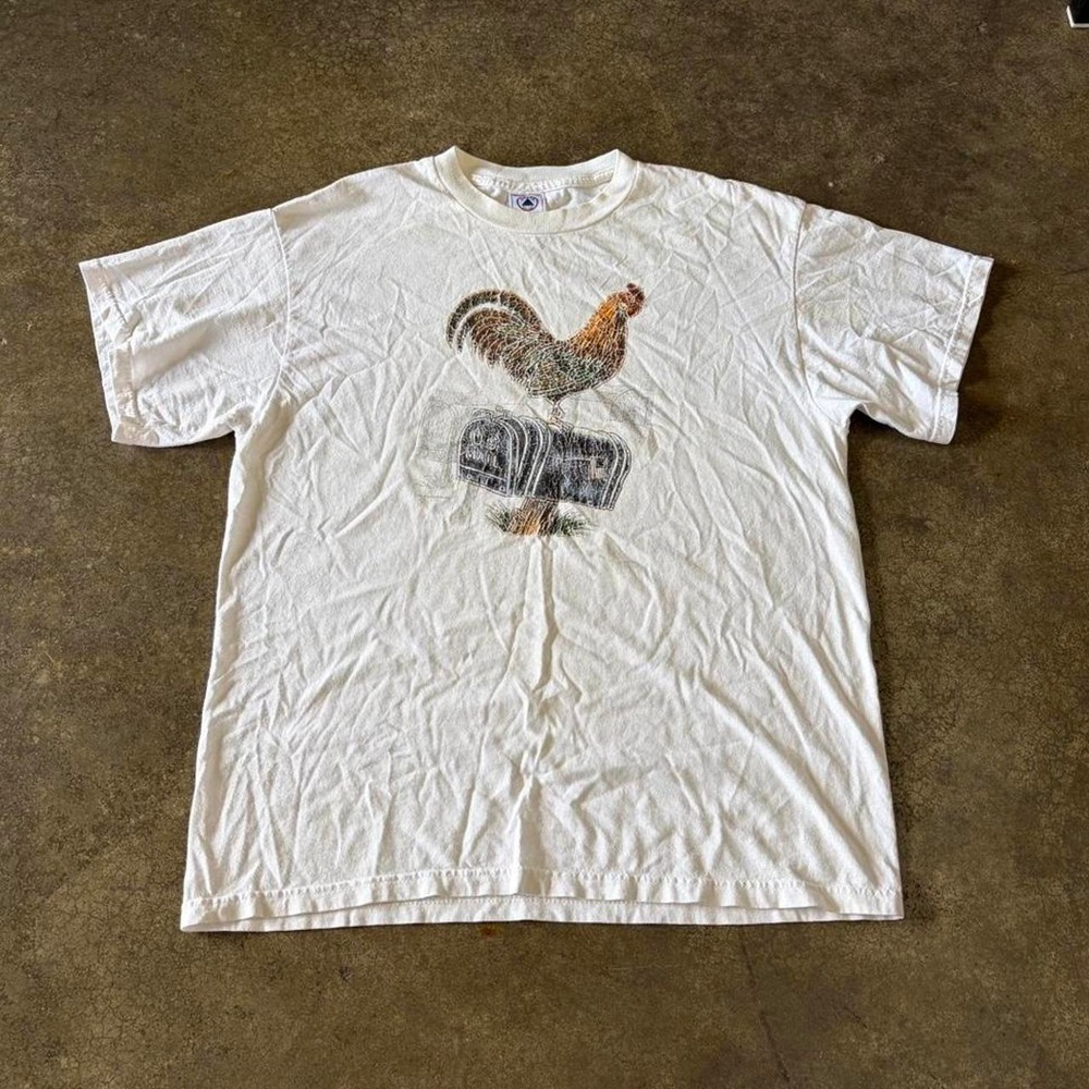 90s rooster farmer‎ graphic tee